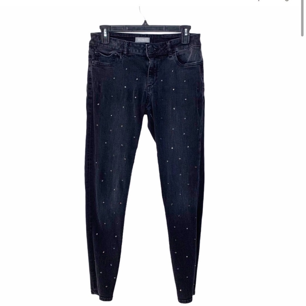 DL1961 Jewel Embellished Emma Low Rise Skinny